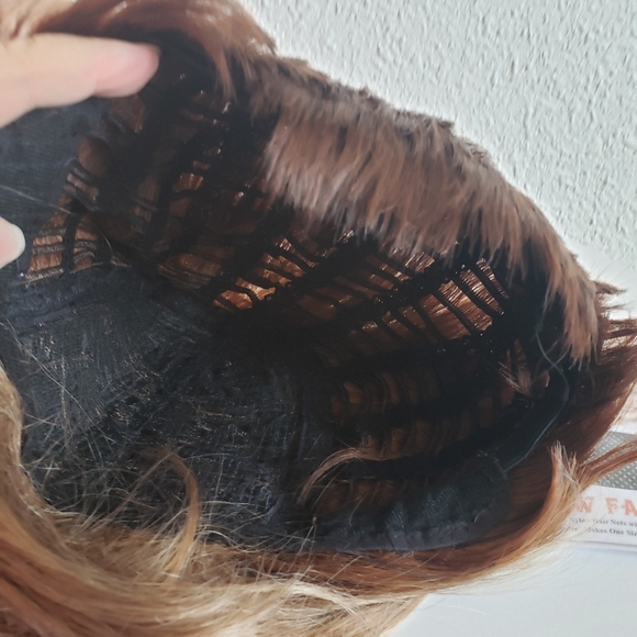 #New Short Pixie Cut Wig Mixed Blondy Brown Bangs Synthetic - Picture 4 of 12